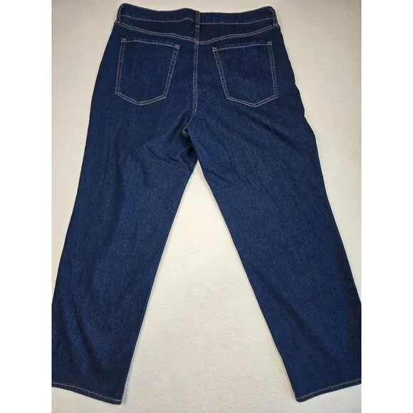 Old Navy High-Rise Wow Loose Jeans 16 Short Blue Denim - Picture 5 of 6